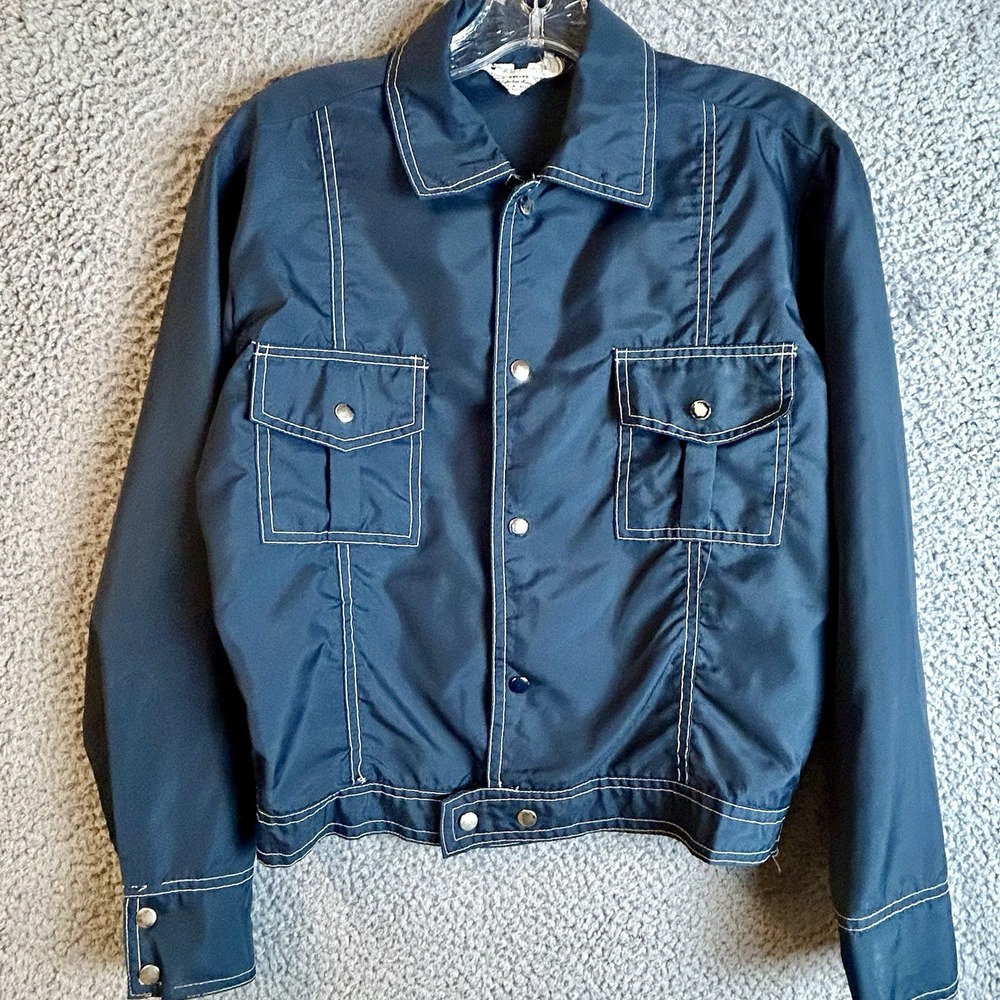 True Vintage Nylon Oxford Jacket Women's Size Medium 12-14 Made In Japan Kmart